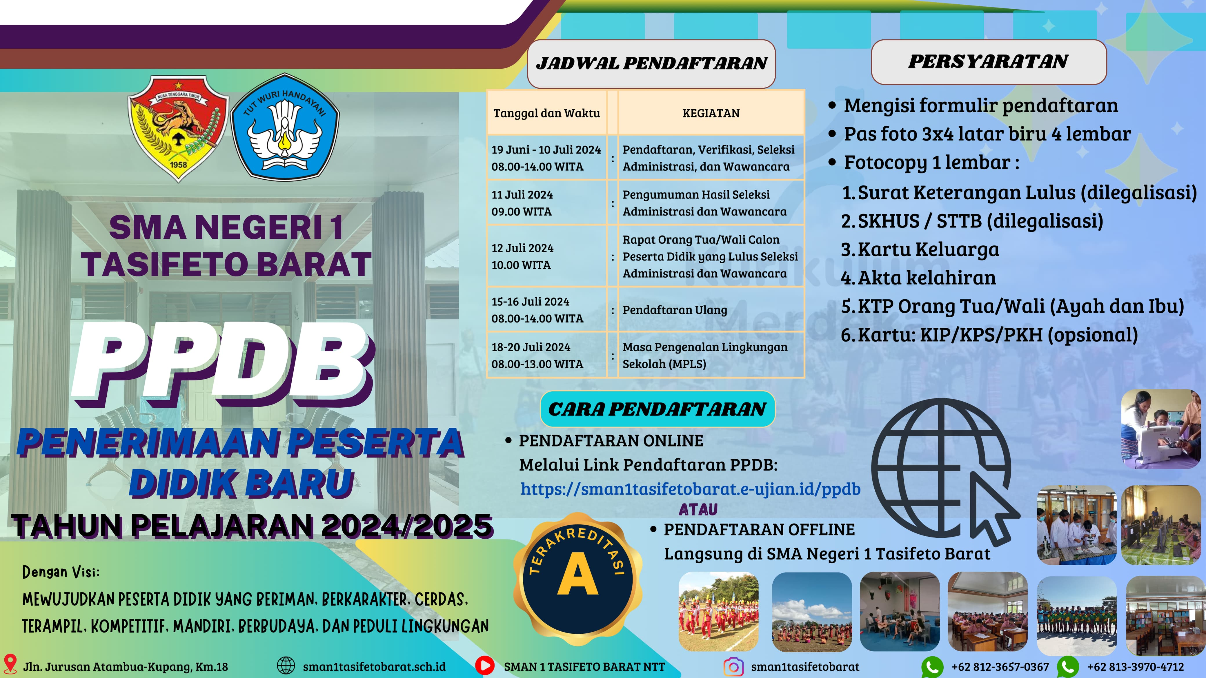 JADWAL PENDAFTARAN PESERTA DIDIK BARU 2024
